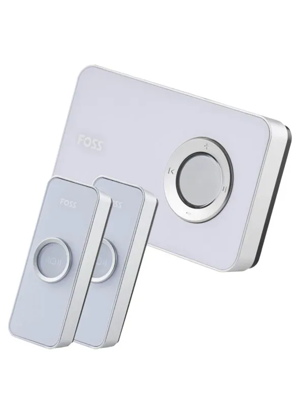 Foss Europe TREND Doorbell DESIGN - Optional ringing sound White