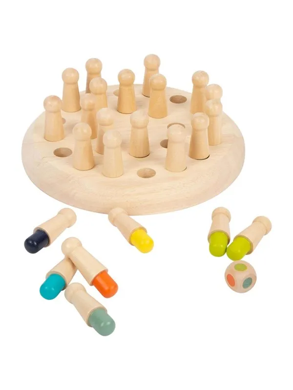 Small Foot - Wooden Color Memo Game