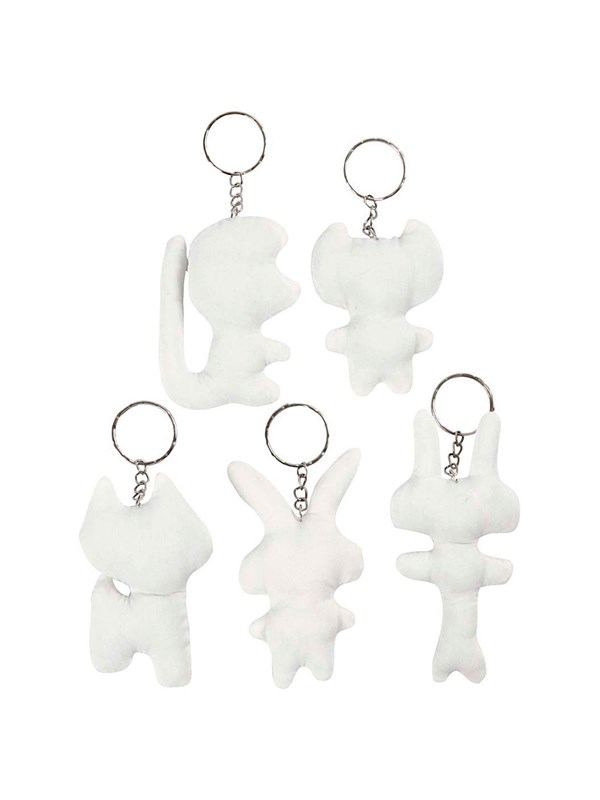 Creativ Company Fabric Animals Keychain 5pcs.