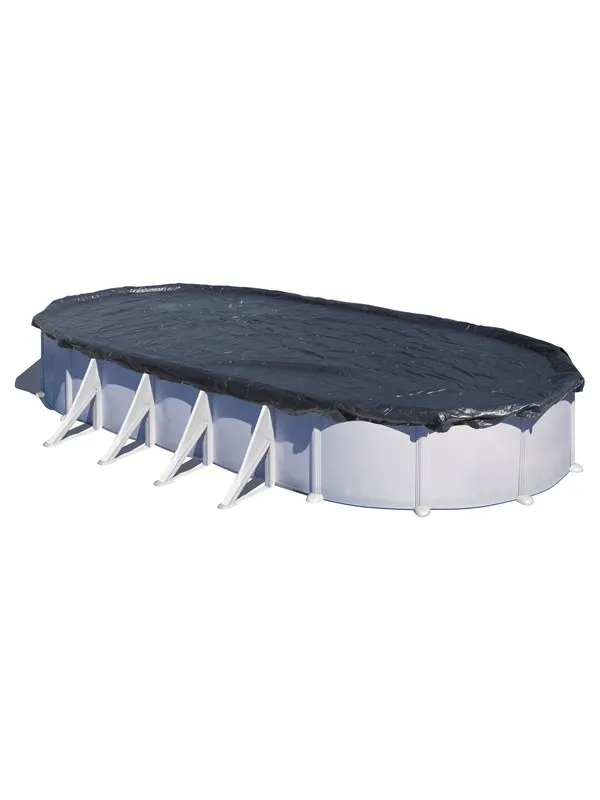 GRE Pool Cover Winter for Oval Pool Size 610 x 375 cm