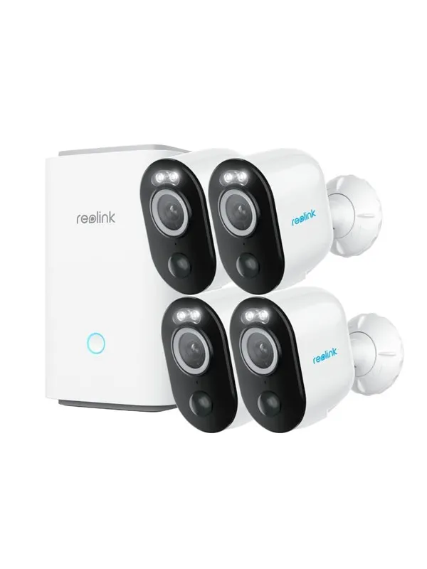 REOLINK Home Hub + 4x Argus 3 Pro 2K | 4MP | Batte
