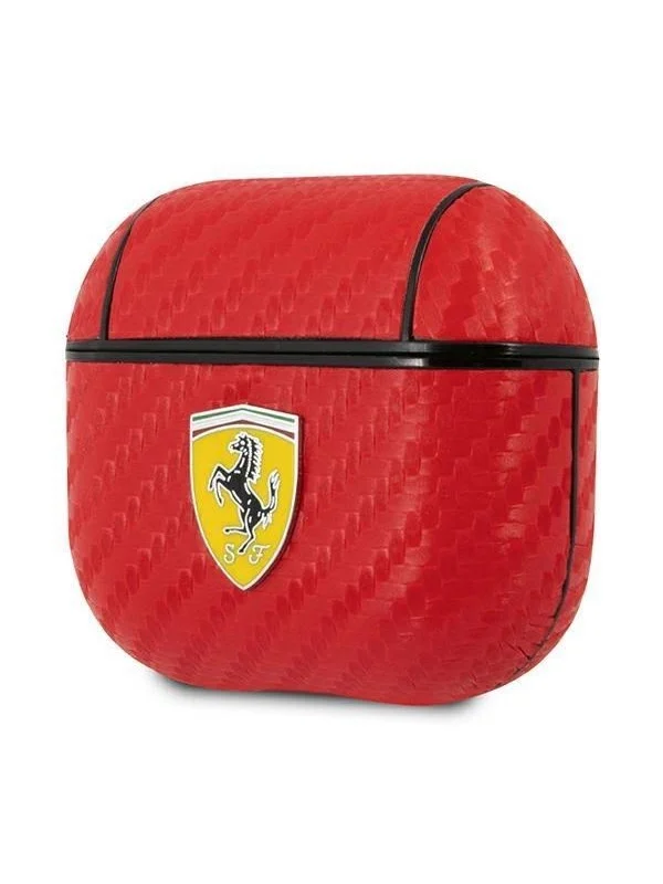Ferrari On Track PU Carbon Case for AirPods 3 - Red