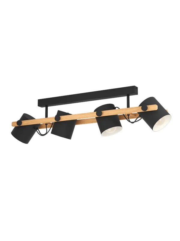 EGLO HORNWOOD ceiling lamp black/cream