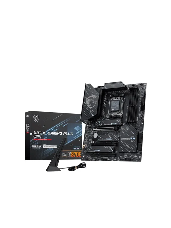 MSI X870E GAMING PLUS WIFI Hovedkort - AMD X870E - AMD AM5 socket - DDR5 RAM - ATX