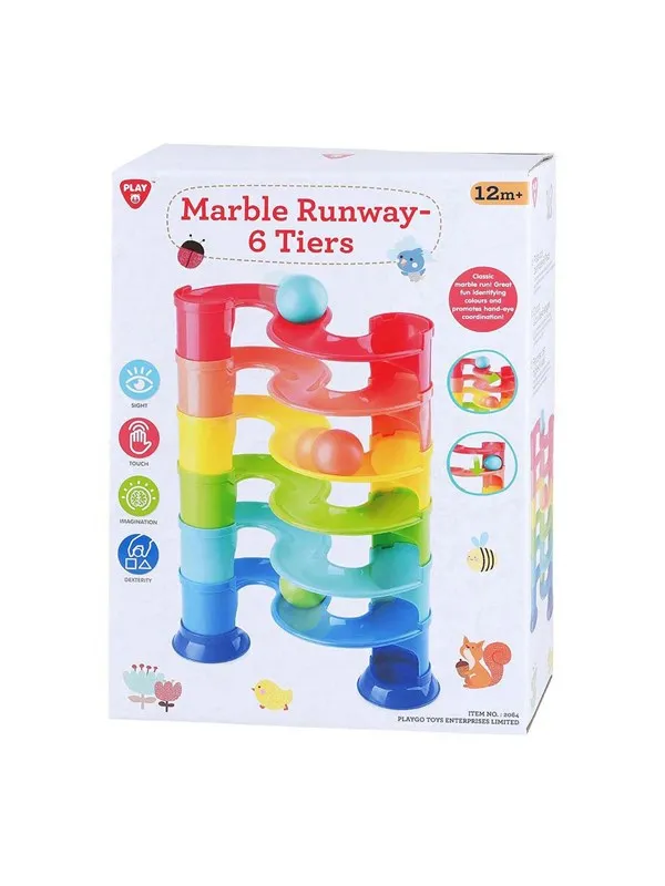 PLAY Marble Run with 2 Large Balls 11 pcs.