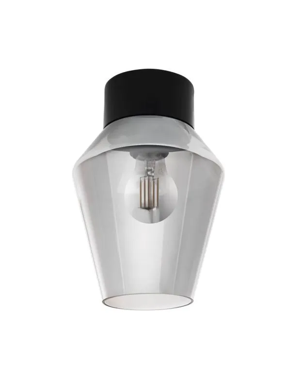 EGLO VERILLI TAKLAMPE SVART/RØYK