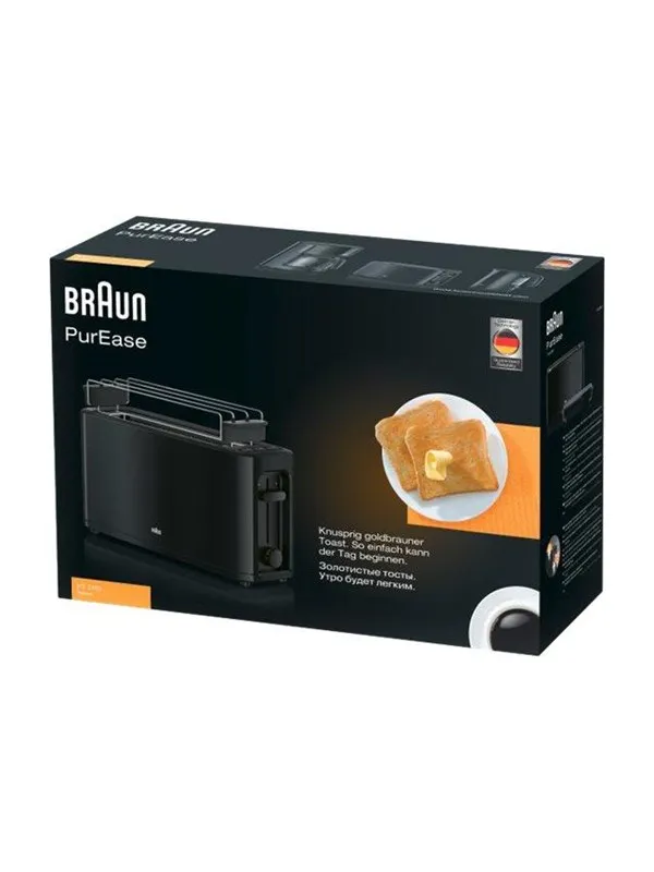 Braun Brødrister PurEase HT3110BK - toaster - black