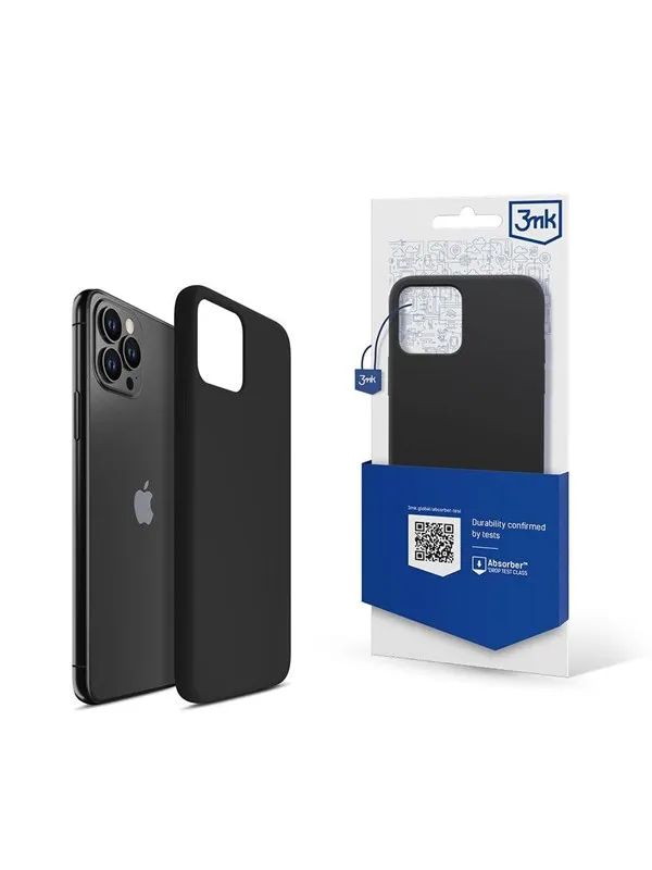 3mk Silicone Case for iPhone 11 Pro Max - black