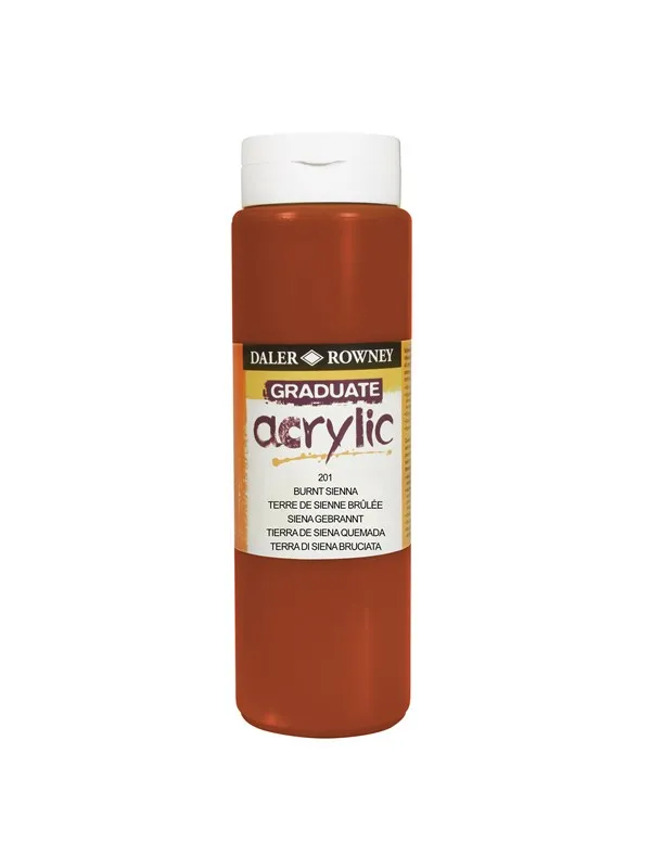 Daler-Rowney Graduate Acrylic 500 ml Burnt Sienna