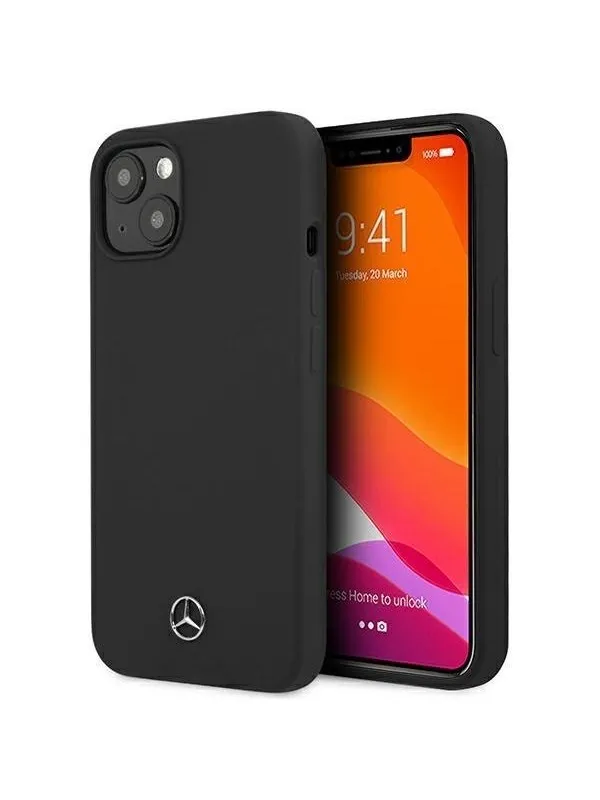 Mercedes Silicone Line Case for iPhone 13 mini - Black