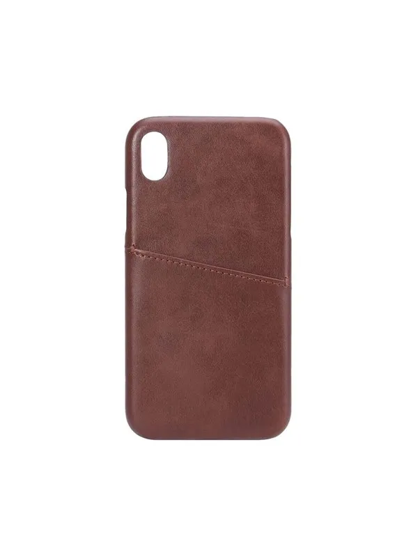 ONSALA Mobilecover Brown iPhone X/XS Creditcard Pocket