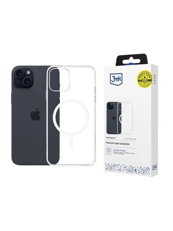 3mk Clear MagCase for Apple iPhone 15 - transparent