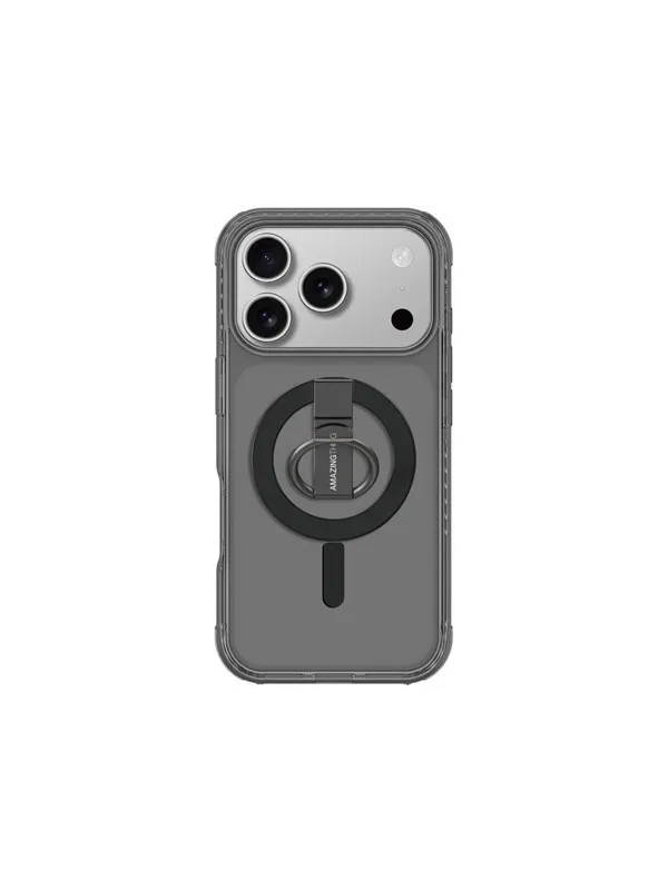 AmazingThing Titan Pro Grip Ring Set Case for iPhone 17 Pro Compatible with MagSafe - Black
