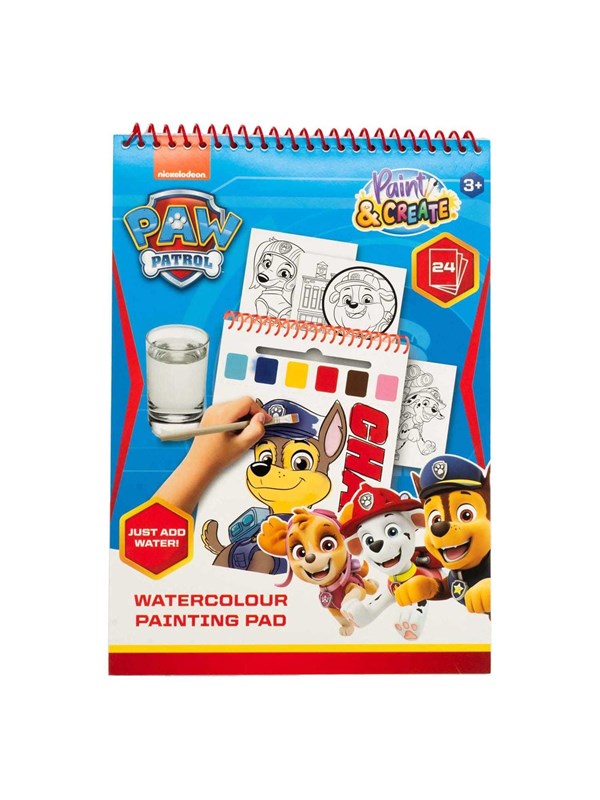 Canenco PAW Patrol Watercolour Paint Set Book - incl. Brush