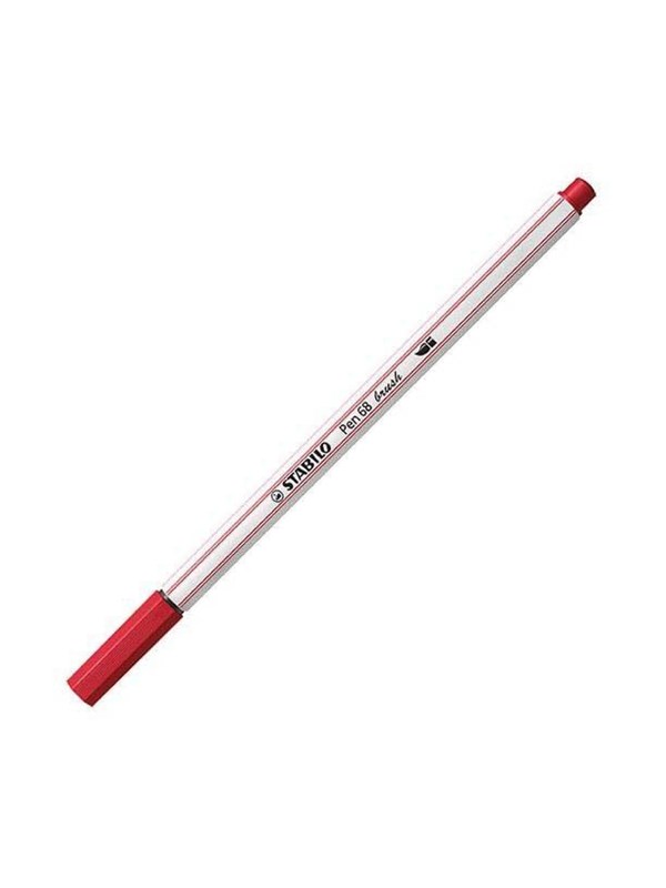 STABILO Pen 68 Brush - Felt-tip pen - Dark Red (50)