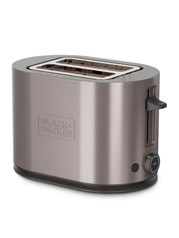 Black & Decker Brødrister 2-Slot Toaster 900W Inox