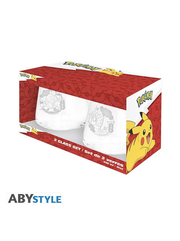 ABYstyle - POKEMON 2 Glass Set Magikarp & Gyarados - Glass