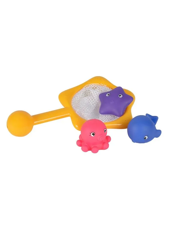 ABC Bath Animals with Landing Net 4dlg.