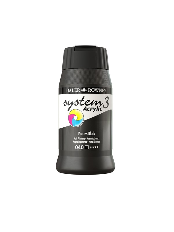 Daler-Rowney System3 500 ml Process Black