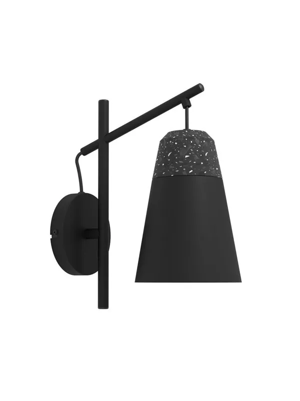 EGLO CANTERRAS VEGG E27 Ø150 SVART
