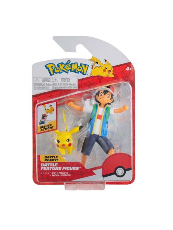 Pokemon Battle Feature Figure Ash & Pikachu
