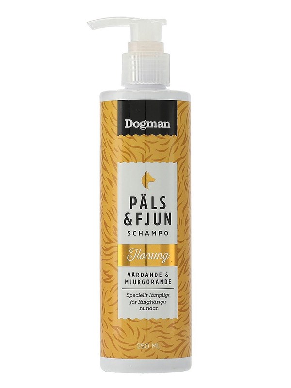 Dogman Päls & Fjun Nærende Honning Hundesjampo 250ml