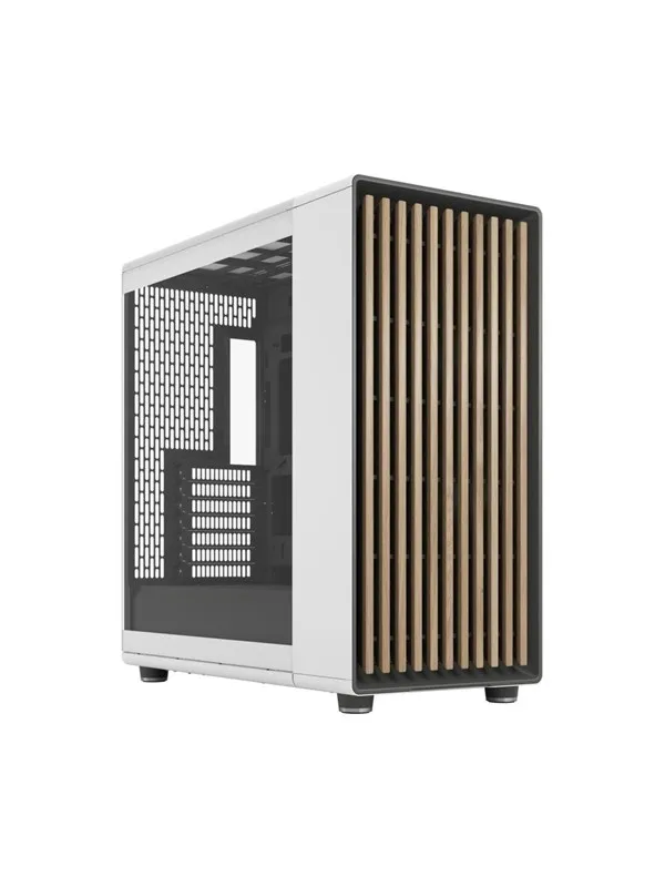 Fractal Design North XL RC White TG Clear - Kabinett - Miditower - Hvit