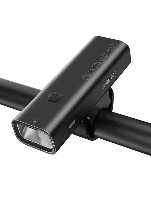Rockbros 24710012001 front bicycle light 800 lm + USB-C - USB-A cable - black
