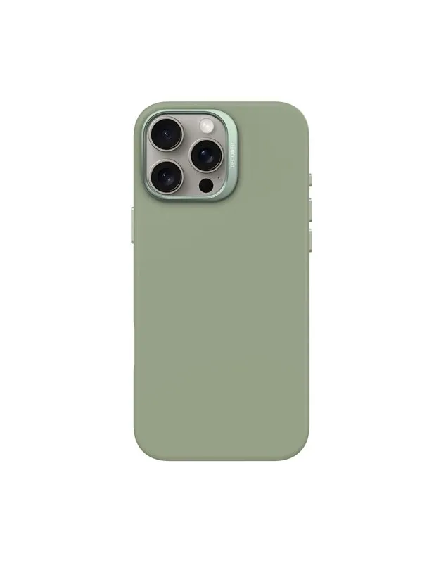 Decoded AntiMicrobial Silicone Backcover for iPhone 16 Pro Max Jade Green