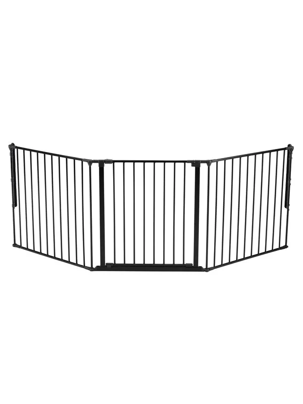 BabyDan Flex L sikkerhetsgrind, svart, 146-223 cm