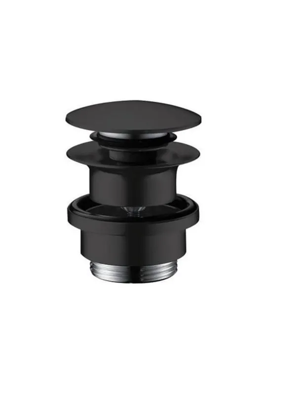 Hansgrohe waste set brass push-open for basin and bidet mixers matt black