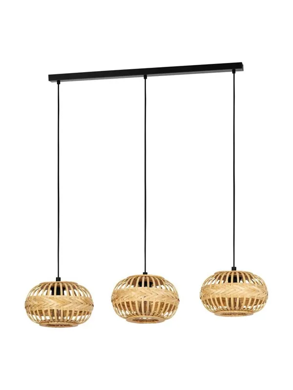 EGLO AMSFIELD 1 long table pendant natural