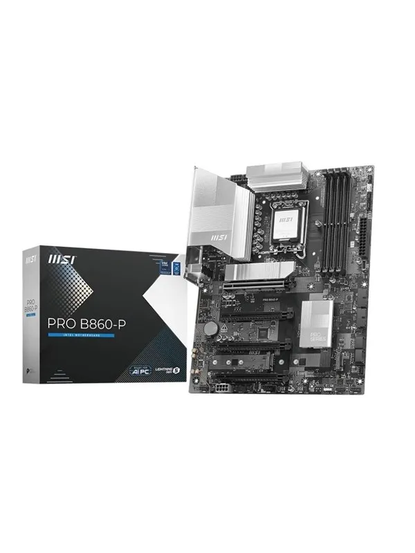 MSI PRO B860-P Hovedkort - Intel B860 - Intel LGA1851 socket - DDR5 RAM - ATX