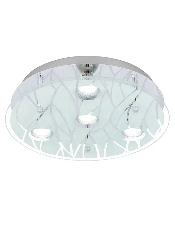 EGLO FARELLA PLAFOND 4X3W Ø350 KROM