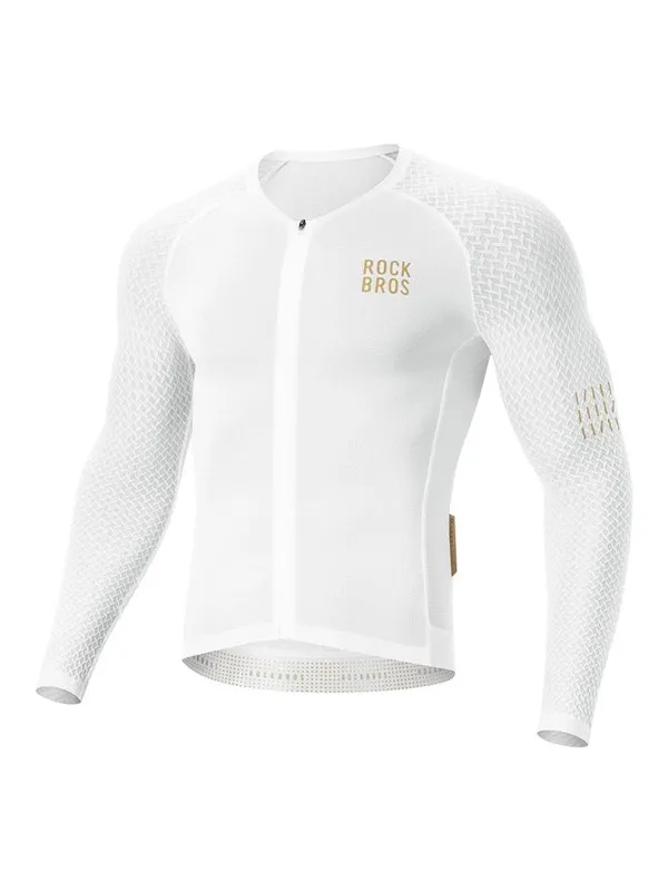 Rockbros YDCX008 Diamond Long Sleeve Cycling Jersey Size XXXL - White