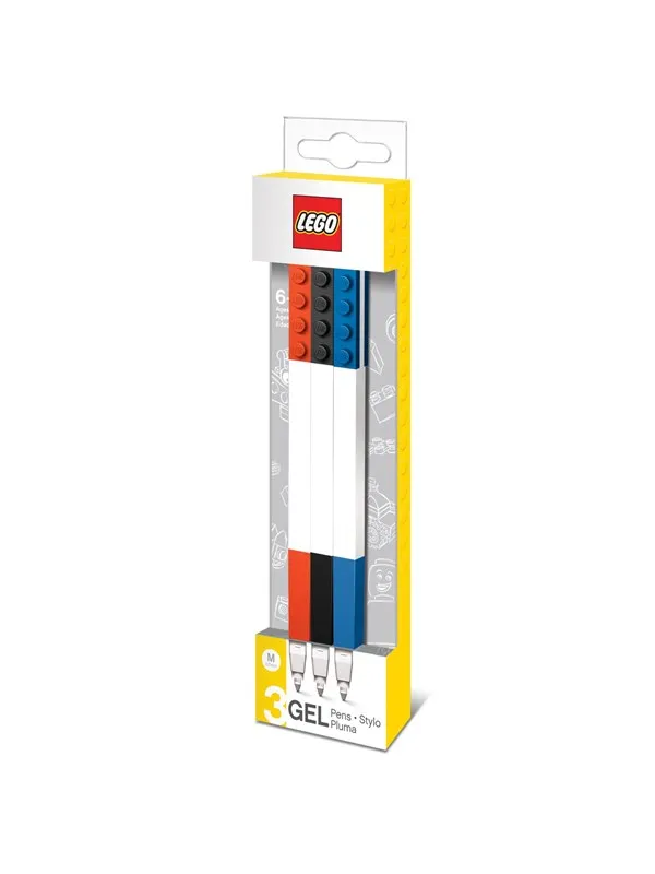 LEGO Stationery Gel pens 3 pcs. Red Blue & Black