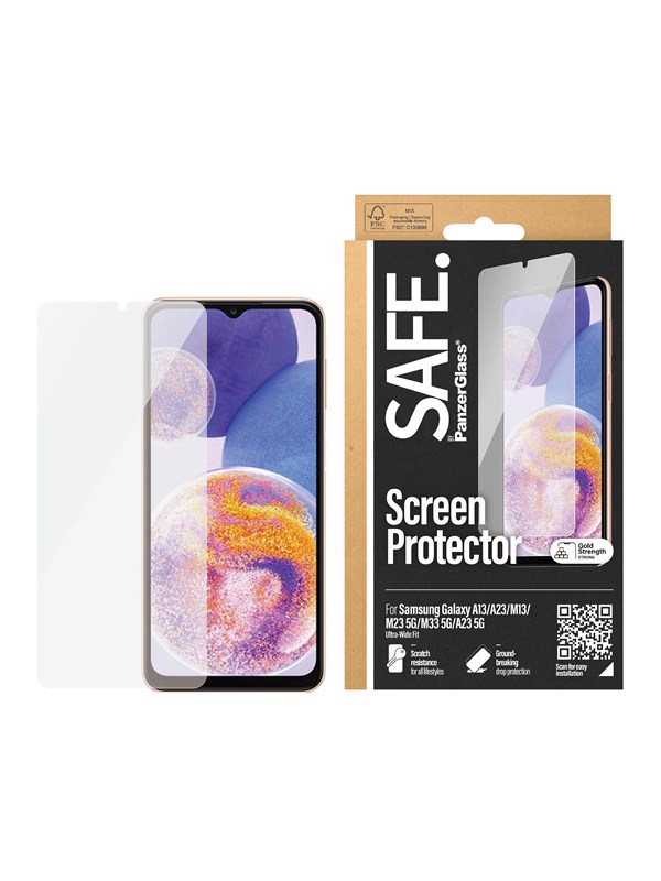 SAFE by PanzerGlass Screen Protector Samsung Galaxy A13 | A23 | M13 | M23 5G | M33 5G | A23 5G