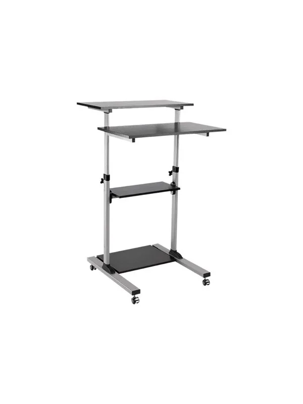 LogiLink Sit-stand workstation height adjustable mobile 60 kg max. - Max 60 kg - recommended for