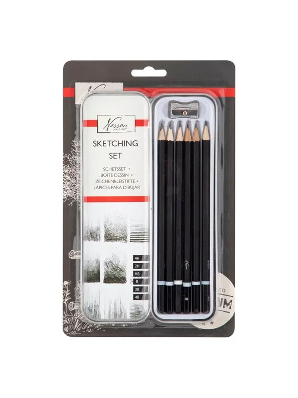 Nassau Sketch and Drawing Set 7dlg.