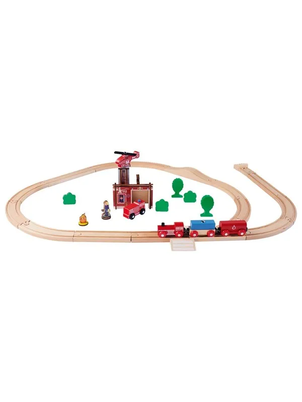 Eichhorn Train Track with Bridge Playset 33 piece