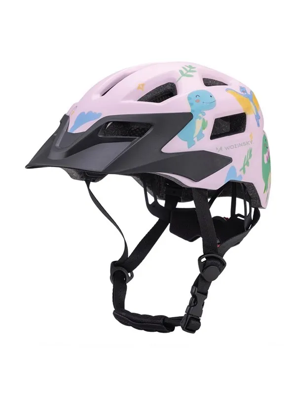 Wozinsky Children's MTB Bicycle Helmet with Detachable Visor 52-56 cm - Pink
