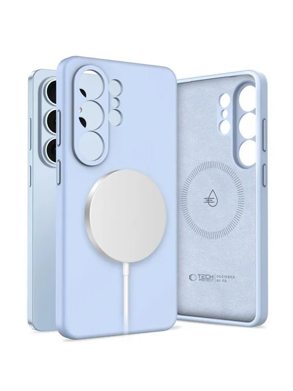 Tech-Protect Silicone MagSafe Case for Samsung Galaxy S26 Ultra - Blue