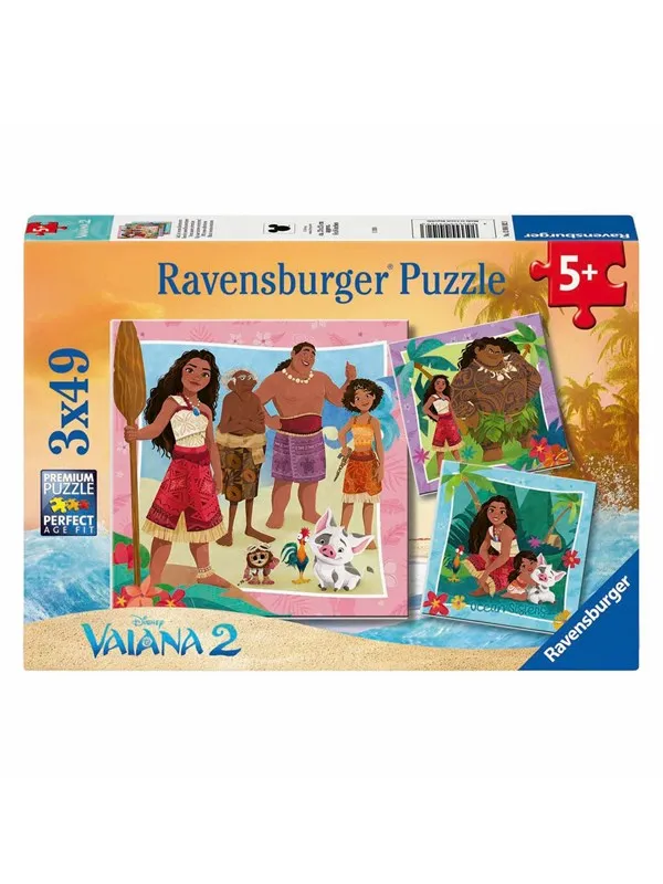 Ravensburger - Jigsaw puzzle Disney Vaiana 2 3x49 pcs.