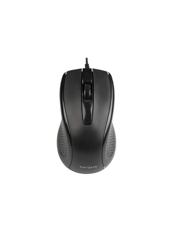 Targus Full-Size - mouse - antimicrobial - USB - black - Mus - Optisk - Svart