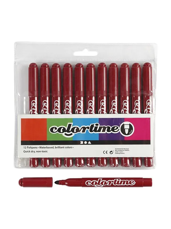 Creativ Company Wine red Jumbo markers 12st.