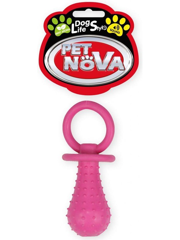 PET NOVA TPR Pacifier Pink 14 cm