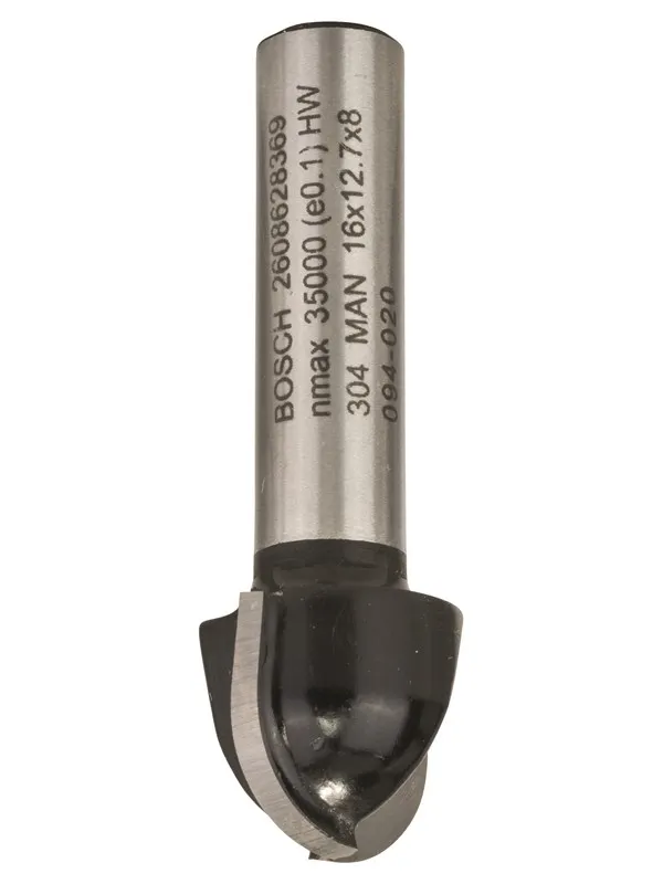 Bosch Hulkilfres, 8 mm, R1 8 mm, D 16 mm, L 12,4 mm, G 45 mm 8 mm, R1 8 mm, D 16 mm, L 12,4 mm, G 45 mm