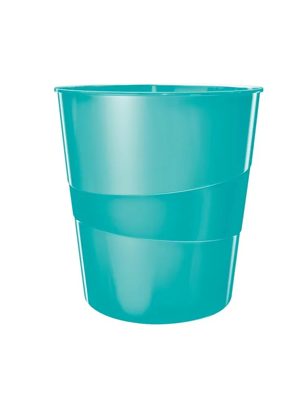Leitz Papirkurv  WOW 15 liter Isblå