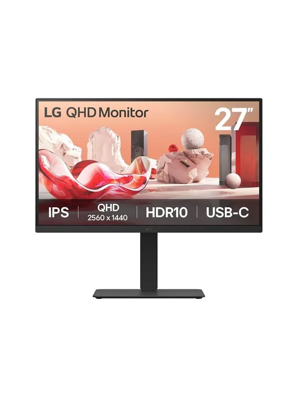 27" LG 27BA75QB-B - 2560x1440 (QHD) - 100Hz - IPS - 65W USB-C - KVM switch