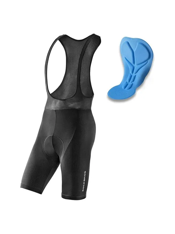 Rockbros RK20024XL bib shorts with XXXXL insert - black